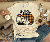 buffalo check pumpkin svg, Sunflower Pumpkin SVG, Pumpkin Patch SVG, Plaid pumpkin clipart Fall SVG, DIY women's Fall t-shirt SVG, October SVG cut file for cricut, silhouette DXF & PNG also. Cute Unique sublimation file. Cricut SVG Silhouette Files for Cricut Project Ideas, Simply Crafty SVG Bundles Design Bundles, Vectors | Amber Price Design