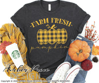 Farm Fresh Pumpkins SVG, Super cute women's Fall SVG, for DIY shirt, October SVG cut file for cricut, silhouette, DXF and PNG also included. EPS by request. Cute and Unique sublimation file. Cricut SVG Silhouette Files for Cricut Project Ideas, Simply Crafty SVG Bundles Design Bundles, Vectors | Amber Price Design
