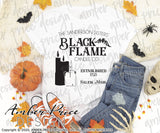 Black Flame Candle Co SVG PNG DXF Hocus Pocus Halloween Design