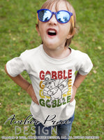 Gobble Gobble Dabbing Turkey SVG, kid's boy's Thanksgiving SVG. DIY Turkey day shirt svg design cut file for cricut, silhouette. Cute fall themed DXF included. Unique sublimation PNG file. Cricut SVG Silhouette SVG Files for Cricut Project Ideas Simply Crafty SVG Bundles Design Bundles, Vectors | amberpricedesign.com
