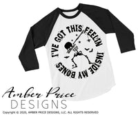 I've got this feeling inside my bones svg Dabbing skeleton svg Kid's Halloween SVGs, boy's Halloween shirt SVG cut file for cricut, silhouette, diy Halloween shirt SVG. Halloween Shirt Vector for Fall and Autumn. Fall shirt SVG DXF PNG versions included. EPS by request. Sublimation PNG file. From Amber Price Design