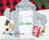 Naughty Nice I tried SVG, Funny Christmas SVGs, Kid's Christmas cut file for cricut, Winter shirt SVG, Home Decor SVG. Santa's Naughty list SVG DXF PNG included. Cute and Unique sublimation file. Silhouette downloadable File for Cricut Project Ideas Simply Crafty SVG Bundles Design Bundles, Vector | Amber Price Design