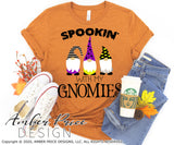 Spookin with my gnomies svg png dxf halloween design