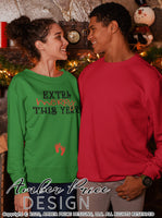 Extra Merry this year SVG Christmas Maternity SVG for winter! Cute DIY Christmas Pregnancy reveal SVG files for all your Maternity shirt projects! Announce your pregnancy with our creative infertility warrior design! Our Pregnancy Announcement SVG is PERFECT for your pregnancy craft! PNG DXF | Amber Price Design bundle