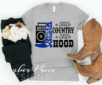 A little country a little hood SVG, country western SVG, PNG, DXF, country and rap svg, hip hop mom svg, design, clipart, vector file, design cut file, silhouette, cricut