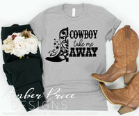 Cowboy take me away SVG, Rodeo SVG, Country girl svg, cowgirl svg, country and western svg, png, dxf, cricut, silhouette, vector, cut file, clipart