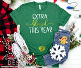 Extra Blessed this year svg png dxf pregnancy maternity design