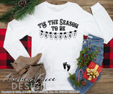 Tis the season to be pregnant SVG Winter Maternity SVG for winter! Cute DIY Christmas Pregnancy reveal SVG files for all your Maternity shirt projects! Announce you're expecting with our creative pregnancy shirt design! Our Pregnancy Announcement SVG is PERFECT for your pregnancy craft! PNG DXF | Amber Price Design