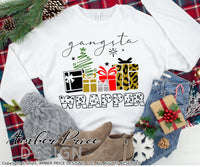 Gangsta Wrapper SVG, Funny Christmas svg, Cute Christmas wrapping shirt SVG, Festive Holiday SVGs, ornament SVG, leopard print gifts svg, winter shirt craft, DIY silhouette projects vector files for home decor. SVG Silhouette SVG SVG Files for Cricut Project Ideas Simply Crafty SVG Bundles Vector | Amber Price Design 