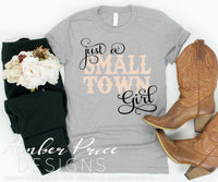 Just a small town girl svg, Country girl svg, Rodeo SVG, cute cowgirl svg, dxf, png, country and western svg, clipart, layered vector, design, cut file, cricut, silhouette