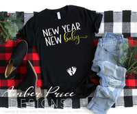 New Year New Baby SVG, Digital New Years Eve Pregnancy SVG cut file for cricut, silhouette vinyl machines, Maternity SVG, NYE SVG, Pregnancy Announcement SVG. Custom Pregnancy Reveal Vector for New Year. DXF and PNG version also included. EPS and AI by request. Cute and Unique sublimation file. From Amber Price Design