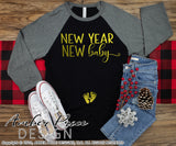 New Year New Baby SVG, Digital New Years Eve Pregnancy SVG cut file for cricut, silhouette vinyl machines, Maternity SVG, NYE SVG, Pregnancy Announcement SVG. Custom Pregnancy Reveal Vector for New Year. DXF and PNG version also included. EPS and AI by request. Cute and Unique sublimation file. From Amber Price Design