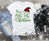 Have a Holly Jolly Christmas SVG, Cute Christmas svg, Buffalo check santa hat SVG, Buffalo Plaid Christmas home decor SVG designs DIY winter shirt craft, DIY silhouette projects vector files for home decor. SVG Silhouette SVG SVG Files for Cricut Project Ideas Simply Crafty SVG Bundles Vector | Amber Price Design 