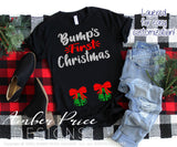 Bump's first Christmas SVG Christmas Maternity SVG for winter! Cute DIY Christmas Pregnancy reveal SVG file for your Maternity shirt project! Announce you're expecting with our creative twin pregnancy shirt design for winter! My Pregnancy Announcement SVG is PERFECT for your pregnancy craft PNG DXF | Amber Price Design