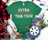 Extra Merry this year SVG Christmas Maternity SVG for winter! Cute DIY Christmas Pregnancy reveal SVG files for all your Maternity shirt projects! Announce your pregnancy with our creative infertility warrior design! Our Pregnancy Announcement SVG is PERFECT for your pregnancy craft! PNG DXF | Amber Price Design bundle