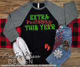 Extra Merry this year SVG Christmas Maternity SVG for winter! Cute DIY Christmas Pregnancy reveal SVG files for all your Maternity shirt projects! Announce your pregnancy with our creative infertility warrior design! Our Pregnancy Announcement SVG is PERFECT for your pregnancy craft! PNG DXF | Amber Price Design bundle