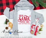 Dear Santa you see what happened was SVG, Dear Santa SVG, funny Christmas SVGs cut files for cricut, Winter shirt designs, Home Decor SVG. DXF & PNG included. Cute and Unique sublimation file. Silhouette downloadable File for Cricut Project Ideas Simply Crafty SVG Bundles Design Bundles, Vector | Amber Price Design