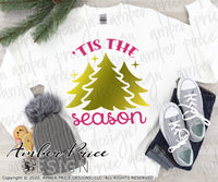 Tis the Season SVG, Leopard Print Christmas Trees SVG, cute Christmas SVG, cute Christmas shirt SVG, winter cut file, DIY festive Holiday home decor Christmas ornament SVGs, silhouette projects vector files SVG Silhouette SVG SVG Files for Cricut Project Ideas Simply Crafty SVG Bundles Vector | Amber Price Design 