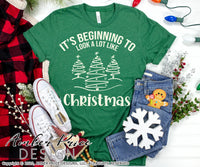 It's beginning to look a lot like Christmas SVG, winter SVG, Festive Christmas tree SVG, Cute Holiday SVG Cricut designs DIY winter shirt craft, DIY silhouette projects vector files for home decor. Sign Stencil for Silhouette SVG SVG Files for Cricut Project Ideas Simply Crafty SVG Bundles Vector | Amber Price Design 