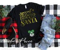 Special Delivery from Santa SVG Christmas Maternity SVG for winter! Cute DIY Christmas Pregnancy reveal SVG file for your Maternity shirt project! Announce you're expecting with our creative pregnancy shirt design for winter Our Pregnancy Announcement SVG is PERFECT for your pregnancy craft PNG DXF | Amber Price Design