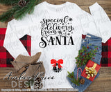 Special Delivery from Santa SVG Christmas Maternity SVG for winter! Cute DIY Christmas Pregnancy reveal SVG file for your Maternity shirt project! Announce you're expecting with our creative pregnancy shirt design for winter Our Pregnancy Announcement SVG is PERFECT for your pregnancy craft PNG DXF | Amber Price Design
