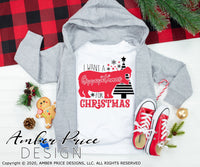 I want a hippopotamus for Christmas SVG, Kid's Christmas SVG, Festive Christmas SVG, Cute Holiday SVG for Cricut designs DIY winter shirt craft, DIY silhouette projects vector files for home decor. Sign Stencil for Silhouette SVG SVG Files for Cricut Project Ideas Simply Crafty SVG Bundles Vector | Amber Price Design 