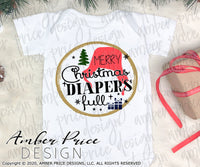 Merry Christmas, Diaper's full SVG Funny Baby Christmas SVG PNG & DXF, baby's first Christmas SVG, Christmas Vacation SVGs, baby winter onesie cut file for silhouette, festive holiday SVG, Unique sublimation. Silhouette Files for Cricut Project Ideas Simply Crafty SVG Bundles Design Bundles Vector | Amber Price Design