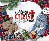 Merry CHRISTmas SVG, Christian Christmas SVG with cross DIY cut file for cricut, silhouette festive winter shirt svg, holiday svg files SVG DXF and PNG version also included. Cute and Unique sublimation file. Silhouette Files for Cricut Project Ideas Simply Crafty SVG Bundles Design Bundles Vector | Amber Price Design