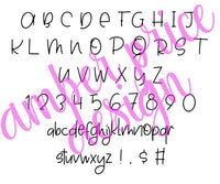 Fun Hand lettered font, funky Handwriting font svg, Cute Straight font svg font, cricut font, silhouette font, hand lettered kid's writing font download font instant download, procreate font, ​digital download, font design, fonts for cricut, fonts for silhouette, dxf font, otf fonts for procreate | Amber Price Design