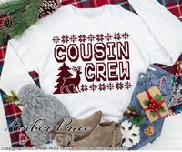 Cousin Crew SVGs, Cousin's Christmas SVGs, DIY Cousin Shirts cut file for cricut, silhouette Grandkids Winter SVG, winter Home Decor SVG. DXF and PNG version also included. Cute and Unique sublimation file. Silhouette Files for Cricut Project Ideas Simply Crafty SVG Bundles Design Bundles, Vectors | Amber Price Design