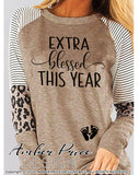 Extra Blessed this year svg png dxf pregnancy maternity design