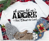 Oh come let us adore Him, Christ the Lord SVG, Nativity Scene SVG, Christian Christmas svg Christmas ornament SVG Jesus is the reason SVG, winter shirt craft, DIY silhouette projects vector files for home decor. SVG Silhouette SVG SVG Files for Cricut Project Ideas Simply Crafty SVG Bundles Vector | Amber Price Design 
