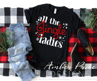 All the jingle ladies SVG, Funny Christmas svg, single ladies svg, ready to mingle winter shirt craft, christmas ornament SVGs winter shirt craft, DIY Cricut and silhouette projects vector files, for home decor. SVG Silhouette SVG SVG Files for Cricut Project Ideas Simply Crafty SVG Bundles Vector | Amber Price Design 