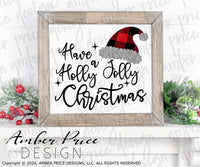 Have a Holly Jolly Christmas SVG, Cute Christmas svg, Buffalo check santa hat SVG, Buffalo Plaid Christmas home decor SVG designs DIY winter shirt craft, DIY silhouette projects vector files for home decor. SVG Silhouette SVG SVG Files for Cricut Project Ideas Simply Crafty SVG Bundles Vector | Amber Price Design 