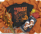 Coolest turkey at the table SVG, kid's Thanksgiving SVG design cut file for cricut, silhouette, PNG. Cute fall themed DXF also included. Unique sublimation PNG file. Cricut SVG Silhouette SVG Files for Cricut Project Ideas Simply Crafty SVG Bundles Design Bundles, Vectors | Amber Price Design | amberpricedesign.com