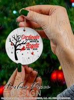 Cardinals SVG cardinal appear when Angels are near svg remembrance bereavement svgs, encouragement after loss, Cardinal SVG craft, christmas ornament SVG DIY Cricut and silhouette projects vector file home decor. SVG Silhouette SVG  Files for Cricut Project Ideas Simply Crafty SVG Bundles Vector | Amber Price Design 