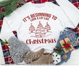 It's beginning to look a lot like Christmas SVG, winter SVG, Festive Christmas tree SVG, Cute Holiday SVG Cricut designs DIY winter shirt craft, DIY silhouette projects vector files for home decor. Sign Stencil for Silhouette SVG SVG Files for Cricut Project Ideas Simply Crafty SVG Bundles Vector | Amber Price Design 