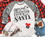 Special Delivery from Santa SVG Christmas Maternity SVG for winter! Cute DIY Christmas Pregnancy reveal SVG file for your Maternity shirt project! Announce you're expecting with our creative pregnancy shirt design for winter Our Pregnancy Announcement SVG is PERFECT for your pregnancy craft PNG DXF | Amber Price Design