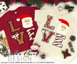 Love Christmas SVG cute Kid'sChristmas SVG, Santa SVG, santa claus svg for kid's Christmas shirt SVG, winter cut file, DIY festive Holiday home decor Christmas ornament SVGs, silhouette projects vector files SVG Silhouette SVG SVG Files for Cricut Project Ideas Simply Crafty SVG Bundles Vector | Amber Price Design 