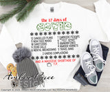 The 12 days of Covid SVG, Funny Christmas svg Cute Christmas ornament SVG, Funny corona virus SVGs covid 19 themed winter shirt craft, DIY Cricut and silhouette projects vector files, for home decor. SVG Silhouette SVG SVG Files for Cricut, Cricut Project Ideas Simply Crafty SVG Bundles Vector | Amber Price Design 