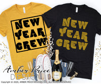 New Year Crew SVG, Retro New Years Eve shirt svg, Vintage New Years Eve SVG PNG DXF. NYE shirt SVG New years eve party Shirt cricut NYE svg silhouette Winter new year tshirt design Unique sublimation print file Silhouette File for Cricut Project Ideas Simply Crafty SVG Bundles Design Bundles Vector | Amber Price Design