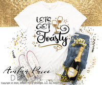 Let's get toasty SVG, Fun New Years Eve shirt svg, New Years Eve SVG PNG DXF. NYE shirt SVG New years eve party Shirt cricut NYE svg silhouette Winter new year tshirt design. Unique sublimation print file. Silhouette Files for Cricut Project Ideas Simply Crafty SVG Bundles Design Bundles Vectors | Amber Price Design