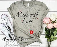 Made with love Pregnancy Maternity SVG PNG DXF