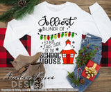 Jolliest bunch of head start staff this side of the school house SVG, Teacher Christmas SVGs, winter shirt cut file for cricut, silhouette, festive Christmas designs DXF PNG versions also. Unique sublimation. Silhouette Files for Cricut Project Ideas Simply Crafty SVG Bundles Design Bundles Vector | Amber Price Design