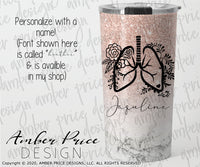 Floral lungs SVG PNG DXF