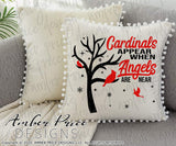 Cardinals SVG cardinal appear when Angels are near svg remembrance bereavement svgs, encouragement after loss, Cardinal SVG craft, christmas ornament SVG DIY Cricut and silhouette projects vector file home decor. SVG Silhouette SVG  Files for Cricut Project Ideas Simply Crafty SVG Bundles Vector | Amber Price Design 