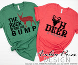 Couple's Christmas Maternity SVGs, Oh deer I'm pregnant SVG, The buck behind the bump SVG, Husband and wife SVGs His & Hers Christmas Pregnancy reveal Maternity shirt svgs! Announce you're expecting twins shirt design for winter! Pregnancy Announcement SVG is PERFECT for your pregnancy craft PNG DXF Amber Price Design