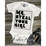 Mr steal your girl svg boy's Valentine's SVG baby kid modern valentines day shirt clipart design cut file layered png dxf Cricut silhouette