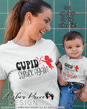 Valentine's day pregnancy svg Cupid Struck again SVG valentines baby on the way DIY maternity reveal shirt clipart design png dxf clipart