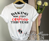 Baking more than cookies this year svg Valentine's pregnancy svg baby on the way valentines day maternity shirt baby clipart design png dxf